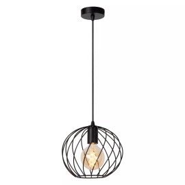 DANZA piekarama lampa Ø25 cm 1xE27 melna (Lucide)