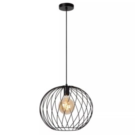 DANZA piekarama lampa Ø40 cm 1xE27 melna (Lucide)