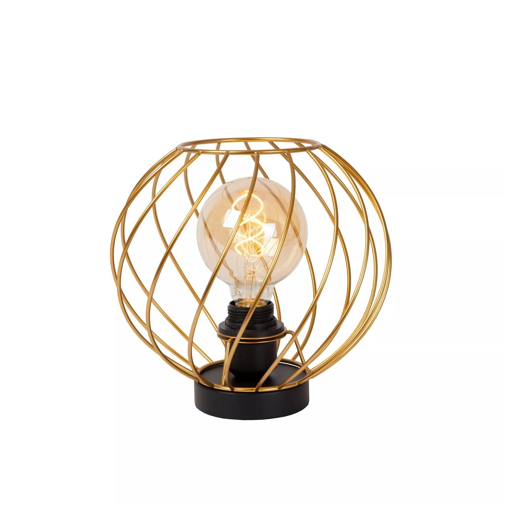DANZA galda lampa Ø25 cm 1xE27 matēta zelta/misiņa (Lucide)