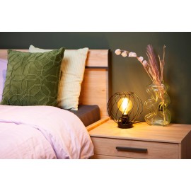 DANZA galda lampa Ø25 cm 1xE27 melna (Lucide)