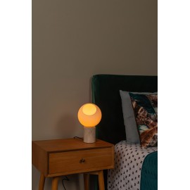 DAVIN galda lampa 24x24 cm 1xE27 opāla (Lucide)