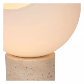 DAVIN galda lampa 24x24 cm 1xE27 opāla (Lucide)