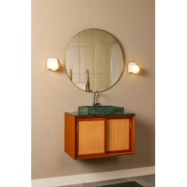 DAVY vannas istabas sienas lampa 1x33W G9 IP44 pelēka (Lucide)