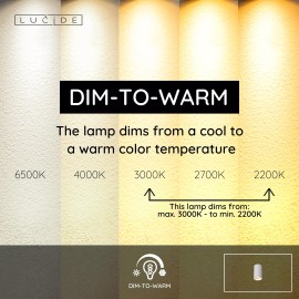 DELTO griestu prožektors Ø5,5 1 x 5 W GU10 dim-to-warm balts (Lucide)