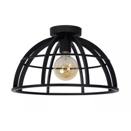 Griestu lampa DIKRA 1xE27 60W melna (Lucide)