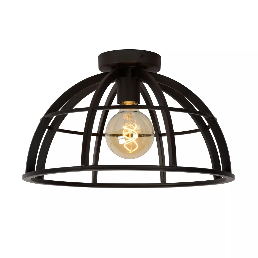 Griestu lampa DIKRA 1xE27 60W melna (Lucide)