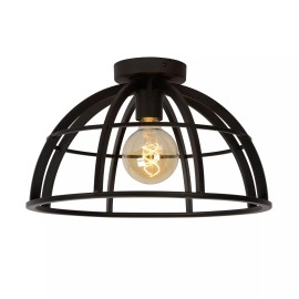 Griestu lampa DIKRA 1xE27 60W melna (Lucide)