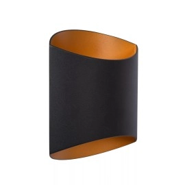 DILETTA sienas lampa 1 x 40 W G9 melna (Lucide)