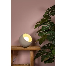 Galda lampa DOREDOS Ø20 cm 1xE27 25W krēmkrāsas (Lucide)