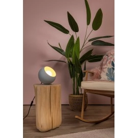 Galda lampa DOREDOS Ø20 cm 1xE27 25W pastelzila (Lucide)