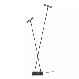 DUARTE stāvlampa 2 x 4 W G9 pelēka metāla (Lucide)