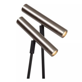 DUARTE stāvlampa 2 x 4 W G9 pelēka metāla (Lucide)