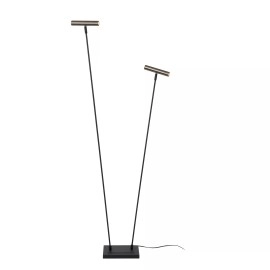 DUARTE stāvlampa 2 x 4 W G9 pelēka metāla (Lucide)