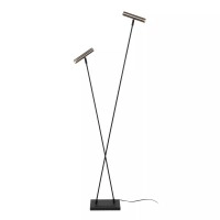 DUARTE stāvlampa 2 x 4 W G9 pelēka metāla (Lucide)