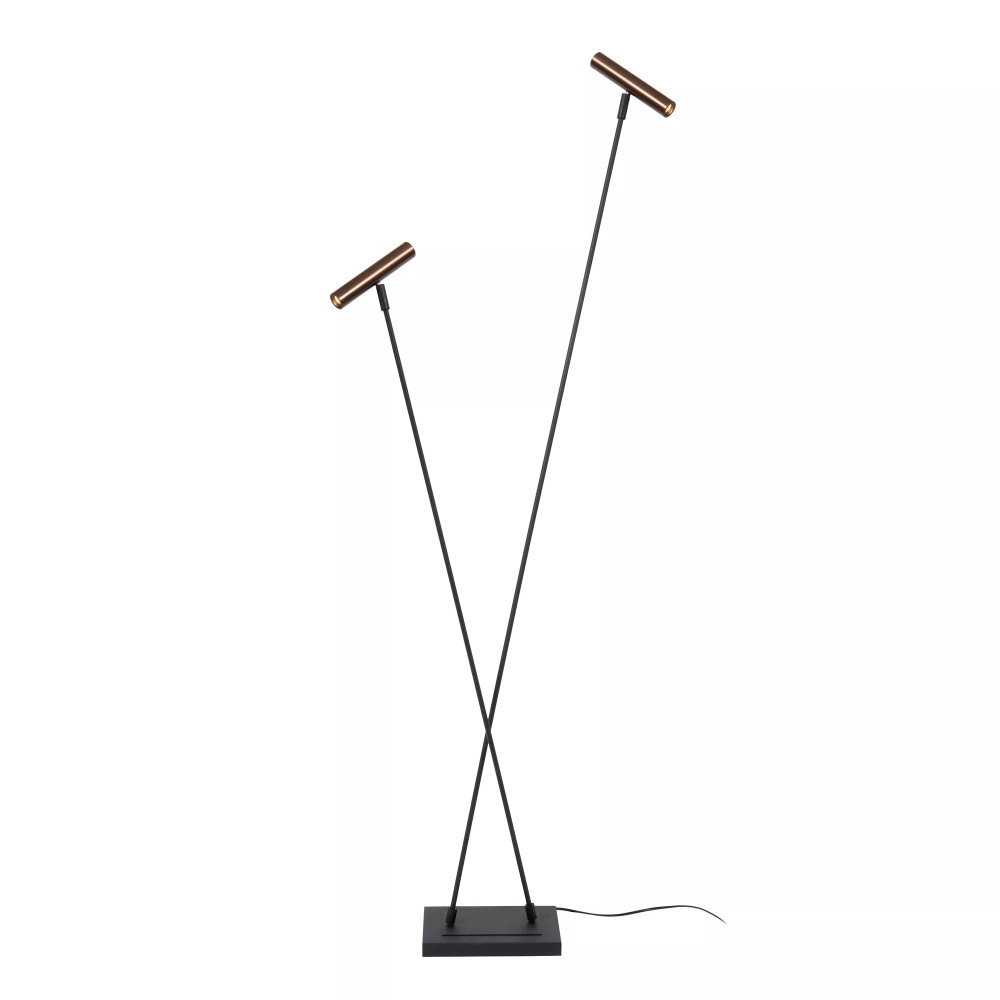 DUARTE stāvlampa 2 x 4 W G9 kafijas krāsa (Lucide)