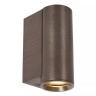 DUPLA sienas spotlampa 6,2 cm x 4 cm x 6 cm GU10 (MR11) 1x3.8W kafijas brūna (Lucide)
