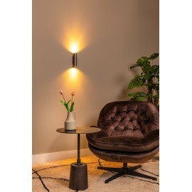 DUPLA sienas spotlampa 6,2 cm x 4 cm x 18 cm GU10 (MR11) 2x3.8W pelēka dzelzs (Lucide)