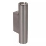 DUPLA sienas spotlampa 6,2 cm x 4 cm x 18 cm GU10 (MR11) 2x3.8W pelēka dzelzs (Lucide)