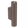 DUPLA sienas spotlampa 6,2 cm x 4 cm x 18 cm GU10 (MR11) 2x3.8W kafijas brūna (Lucide)