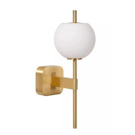 ELDA vannas istabas sienas lampa 1x33W G9 IP44 matēta zelta / misiņa (Lucide)