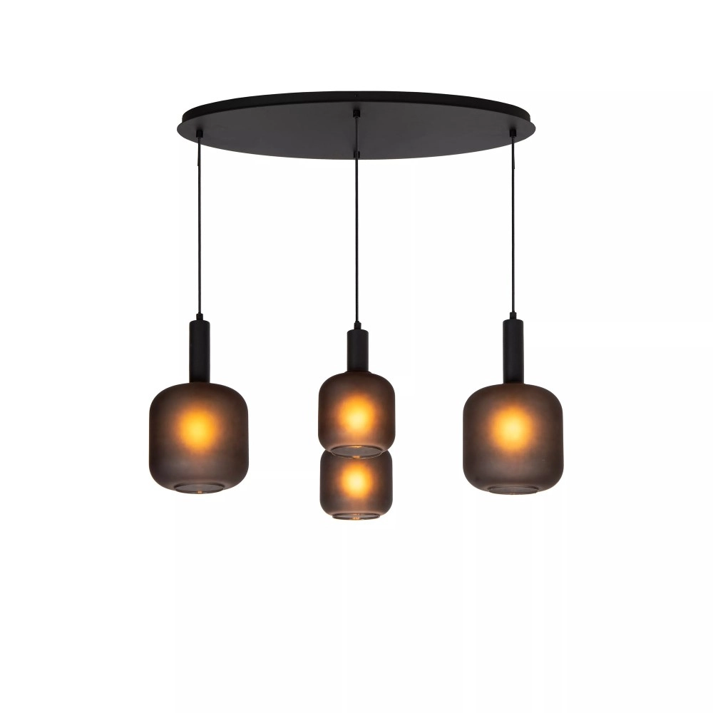 ELOISE piekaramā lampa 4x40W E27 melna (Lucide)
