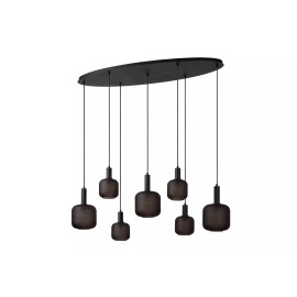 ELOISE piekaramā lampa 7x40W E27 melna (Lucide)