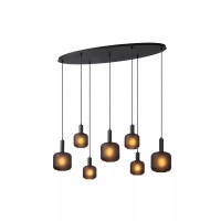 ELOISE piekaramā lampa 7x40W E27 melna (Lucide)