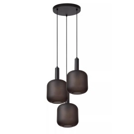 ELOISE piekaramā lampa 3x40W E27 melna (Lucide)