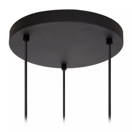 ELOISE piekaramā lampa 3x40W E27 melna (Lucide)