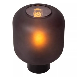 ELOISE Galda lampa Ø21cm 1x40W E27 melna stikla (Lucide)