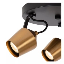 EMILE griestu prožektors Ø23 cm 3xGU10 matēta zelta / misiņa tonī (Lucide)