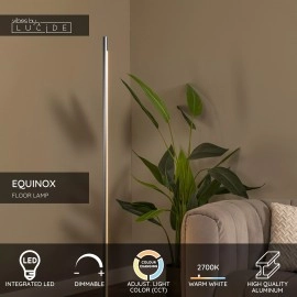 EQUINOX stāvlampa 26 W pelēkā dzelzs tonī (Lucide)