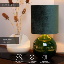 ESTERAD galda lampa Ø24 cm 1xE14 zaļa (Lucide)