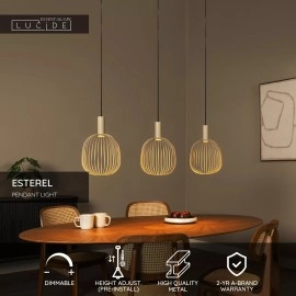 ESTEREL piekaramā lampa 3xGU10 MR11, taupe (Lucide)
