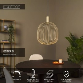 ESTEREL piekaramā lampa Ø 40 cm, 1xGU10, taupe (Lucide)