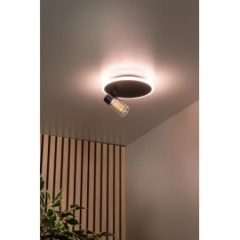 EVERINA Griestu lampa Ø23 cm 1x5W LED CCT 2200K/6500K melna (Lucide)