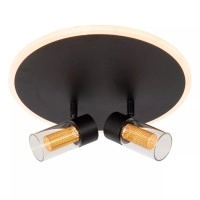 EVERINA Griestu lampa Ø30 cm 2x5W + 1x10W LED CCT 2200K/6500K melna (Lucide)