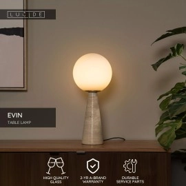 EVIN Galda lampa 1x25W E27 opāla stikla (Lucide)