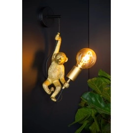 EXTRAVAGANZA CHIMP sienas lampa 1 x 60 W E27 melna (Lucide)