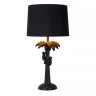 EXTRAVAGANZA COCONUT galda lampa Ø30.5 cm 1 x 60 W E27 melna (Lucide)