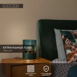 EXTRAVAGANZA TUSSE galda lampa E14 zaļa (Lucide)