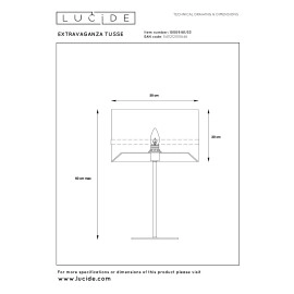 EXTRAVAGANZA TUSSE galda lampa Ø30 cm 1 x 40 W E14 zaļa (Lucide)