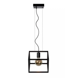 FABIAN Piekaramā lampa 1x40W E27 melna (Lucide)
