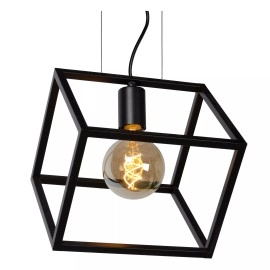 FABIAN Piekaramā lampa 1x40W E27 melna (Lucide)