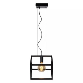 FABIAN Piekaramā lampa 1x40W E27 melna (Lucide)
