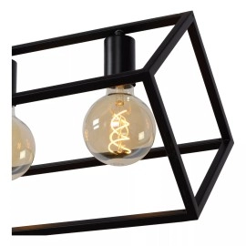 FABIAN Piekaramā lampa 6x40W E27 melna (Lucide)