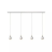 FAVORI piekaramā lampa 4xGU10 balta/matēta misiņa (Lucide)