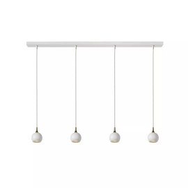 FAVORI piekaramā lampa 4xGU10 balta/matēta misiņa (Lucide)
