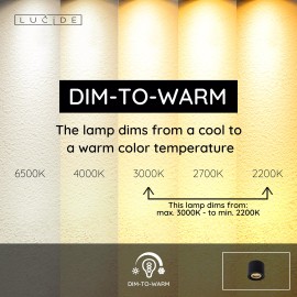 FEDLER griestu prožektors Ø12 1 x 12 W GU10 ES111 dim-to-warm melns (Lucide)