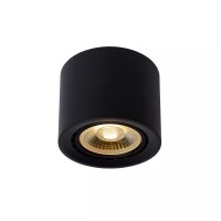 FEDLER griestu prožektors Ø12 1 x 12 W GU10 ES111 dim-to-warm melns (Lucide)